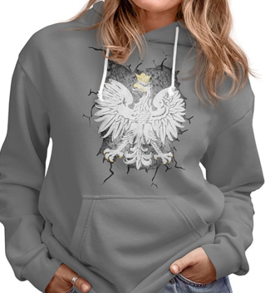 BLUZA DAMSKA Z KAPTUREM ORZEŁ 6